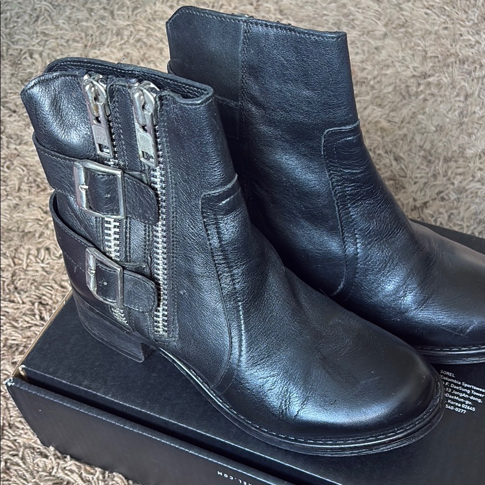 Steve Madden Black Leather Boots